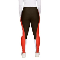 Leggings à blocs de couleurs marron/orange Cleveland Browns WEAR by Erin Andrews pour femme