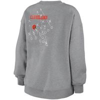 Women's WEAR by Erin Andrews Heathered Gray Cleveland Browns Pullover - Sweatshirt