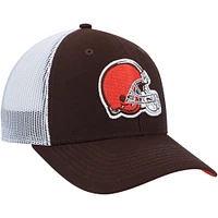 Youth '47 Brown/White Cleveland Browns Adjustable Trucker Hat