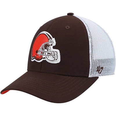 Casquette de camionneur réglable Cleveland Browns pour jeune '47 marron/blanc