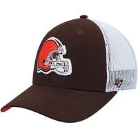 Youth '47 Brown/White Cleveland Browns Adjustable Trucker Hat