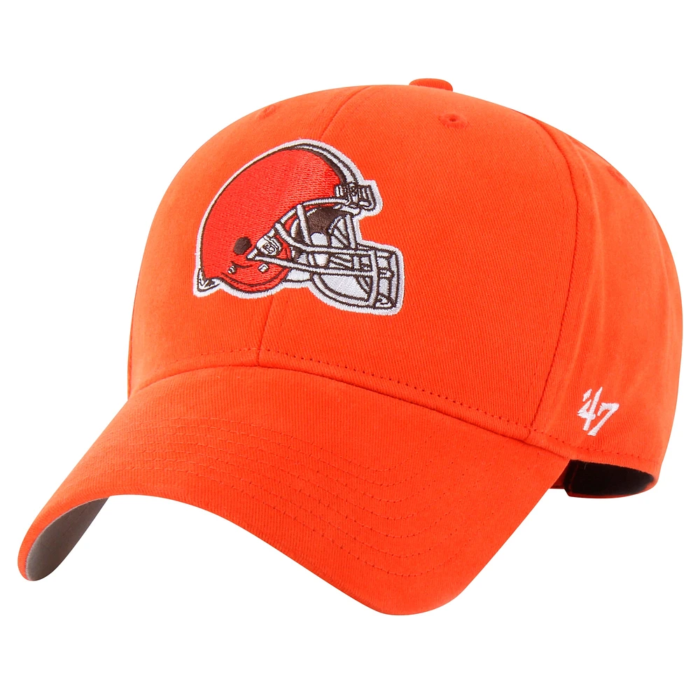 Youth '47 Orange Cleveland Browns Secondary Logo MVP Adjustable Hat