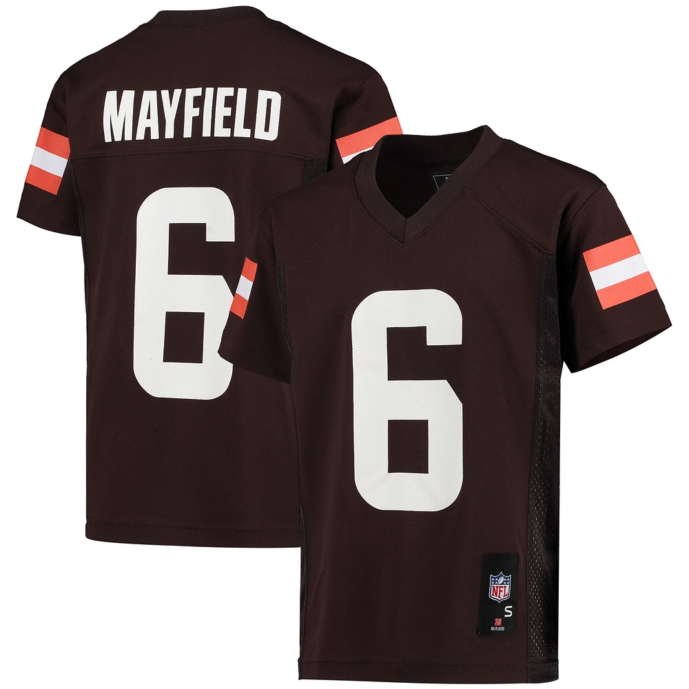 Maillot de joueur réplique des Cleveland Browns pour jeunes Baker Mayfield Brown