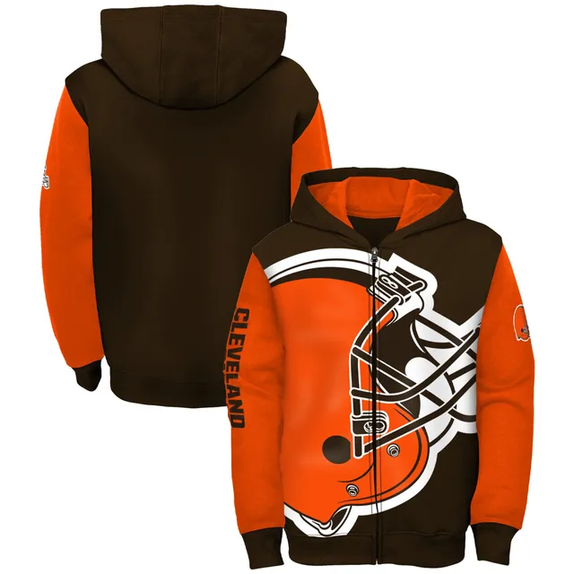 Men's The Wild Collective Black Cleveland Browns Camo Pullover Hoodie