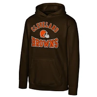 Sweat à capuche en polaire marron pour jeunes Cleveland Browns Home Town