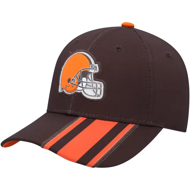 Lids Cleveland Browns New Era Script Logo Golfer 9FIFTY Snapback Hat - Brown