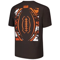 T-shirt en coton marron pour jeunes Cleveland Browns The Blitz