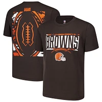 T-shirt en coton marron pour jeunes Cleveland Browns The Blitz