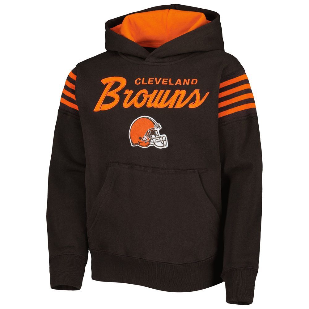 Outerstuff Youth Brown Cleveland Browns The Champ Is Here Pullover Hoodie