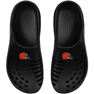 Cleveland Browns FOCO Youth Sunny Day Clogs - Black