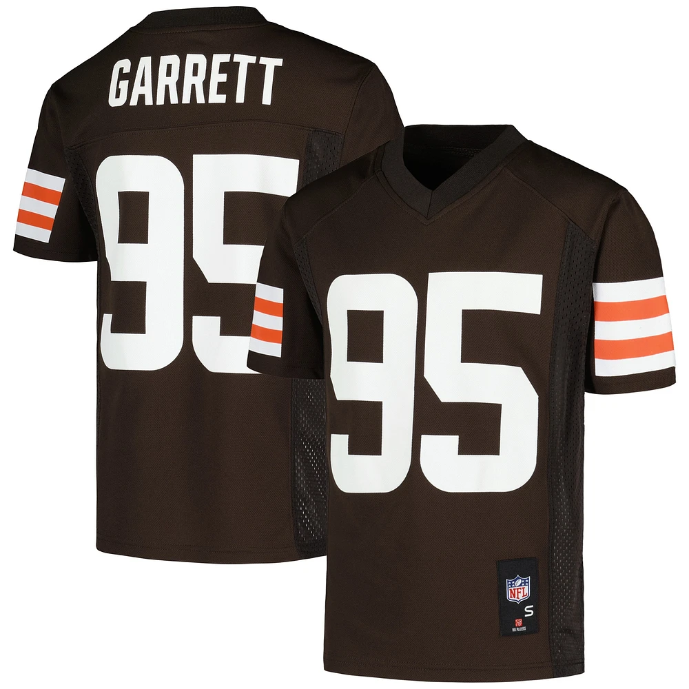 Maillot de joueur réplique Myles Garrett Brown des Cleveland Browns pour jeunes