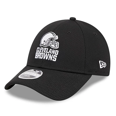 Casquette réglable New Era Cleveland Browns Main B-Dub 9FORTY noire pour jeune