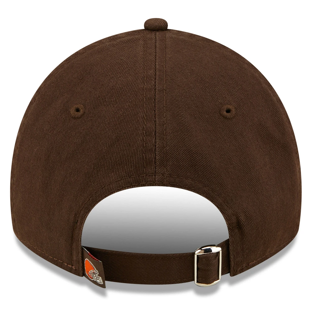 Youth New Era Brown Cleveland Browns 2022 Sideline - 9TWENTY Adjustable Hat