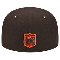 Youth New Era Brown Cleveland Browns  Main 59FIFTY Fitted Hat