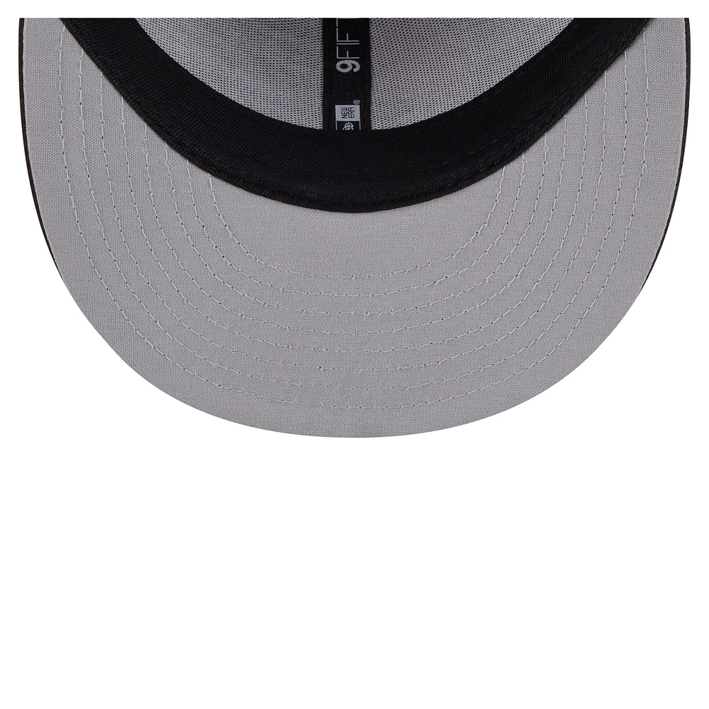 Youth New Era Brown Cleveland Browns  Main Trucker 9FIFTY Snapback Hat