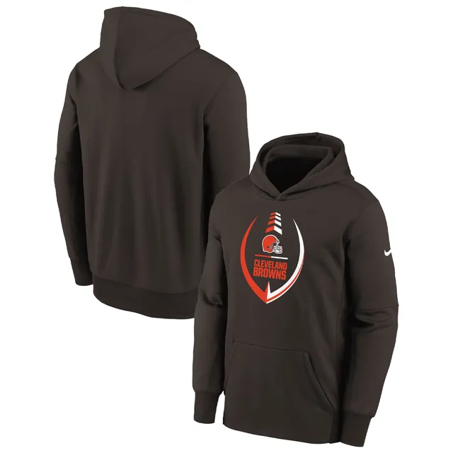 Youth Nike Black Carolina Panthers Logo Performance Pullover Hoodie