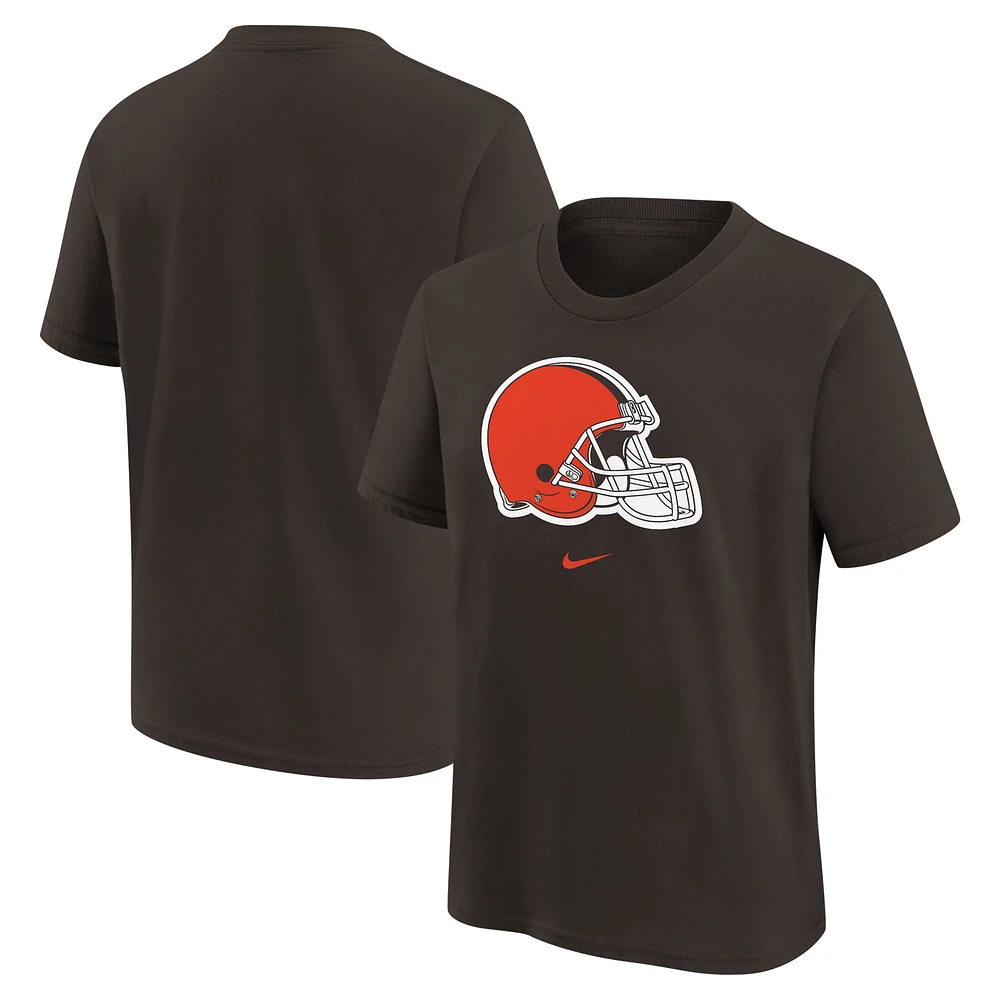 T-shirt Nike marron avec logo Cleveland Browns pour jeunes