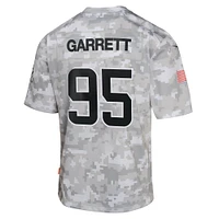 Youth Nike Myles Garrett Arctic Camo Cleveland Browns 2024 Salute to Service Game Jersey