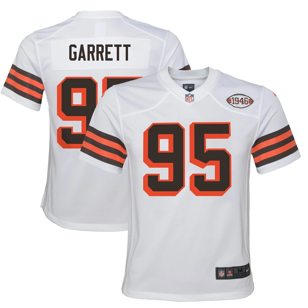 Youth Nike Myles Garrett White Cleveland Browns Alternate Game Jersey