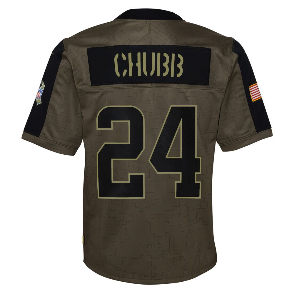 NFL Cleveland Browns (Nick Chubb) Women's Game Football Jersey