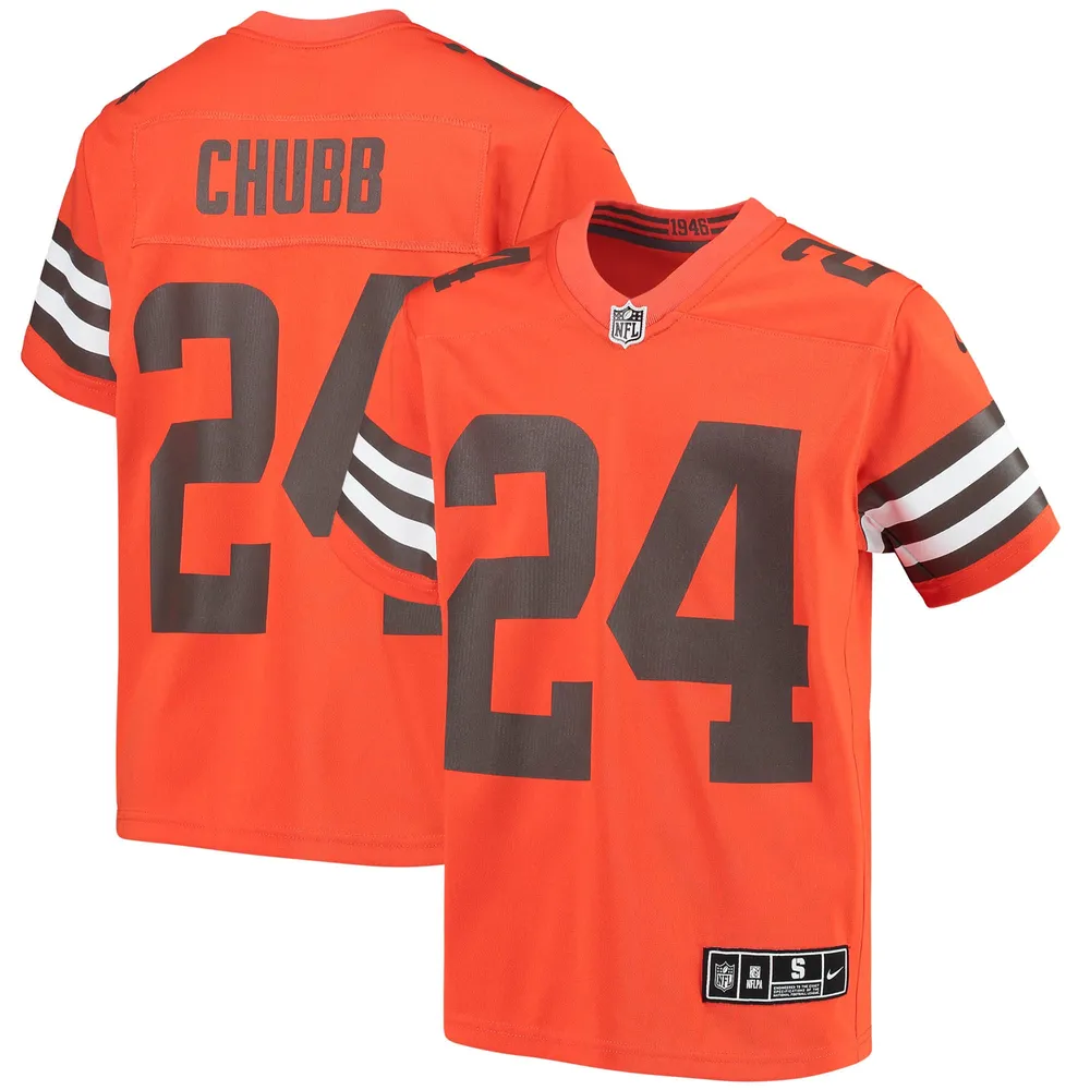 Nike Men's Nike Nick Chubb White Cleveland Browns 1946 Collection Alternate  Vapor Limited Jersey