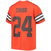Nike Youth Nike Nick Chubb Orange Cleveland Browns Inverted Team Game Jersey