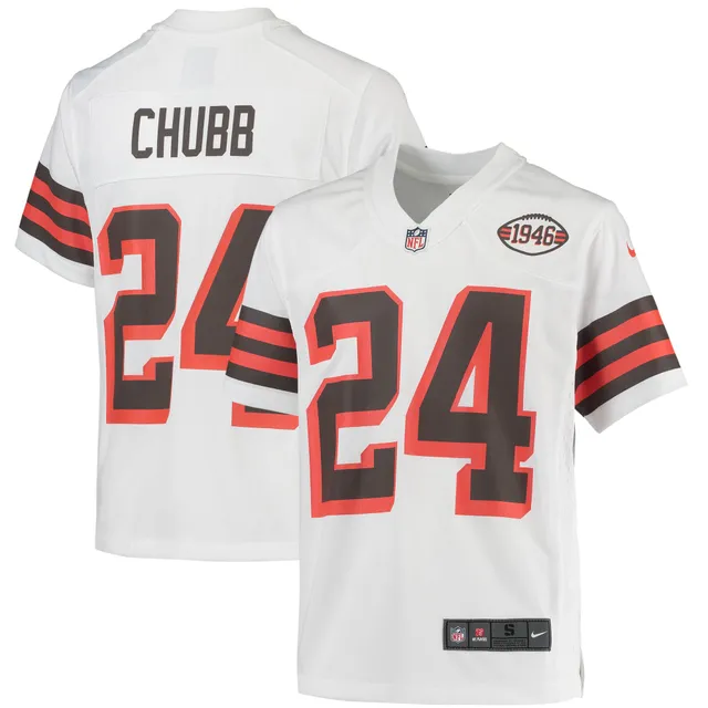 Men's Nike Nick Chubb Gray Cleveland Browns Atmosphere Fashion Game Jersey