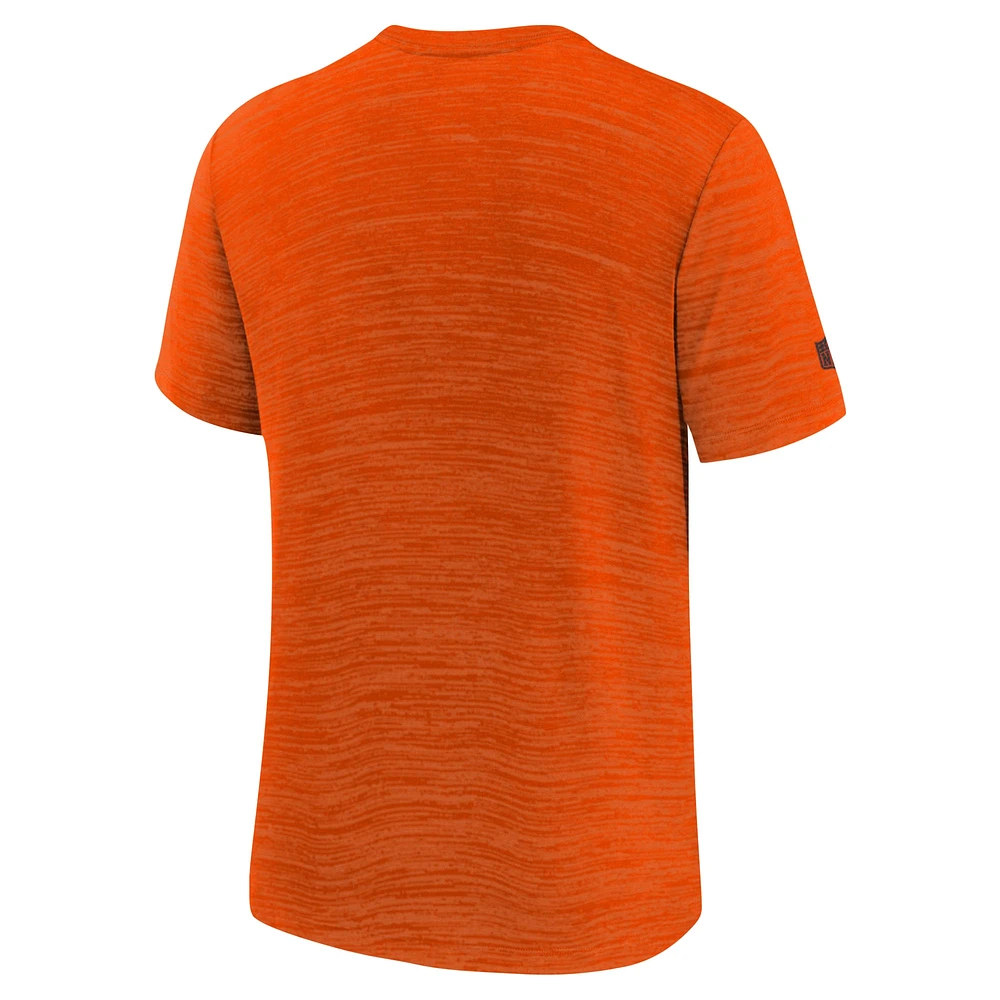 T-shirt Nike orange pour jeunes Cleveland Browns Sideline Velocity Performance