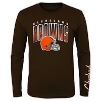 Youth Orange/Brown Cleveland Browns Fan Fave T-Shirt Combo Set