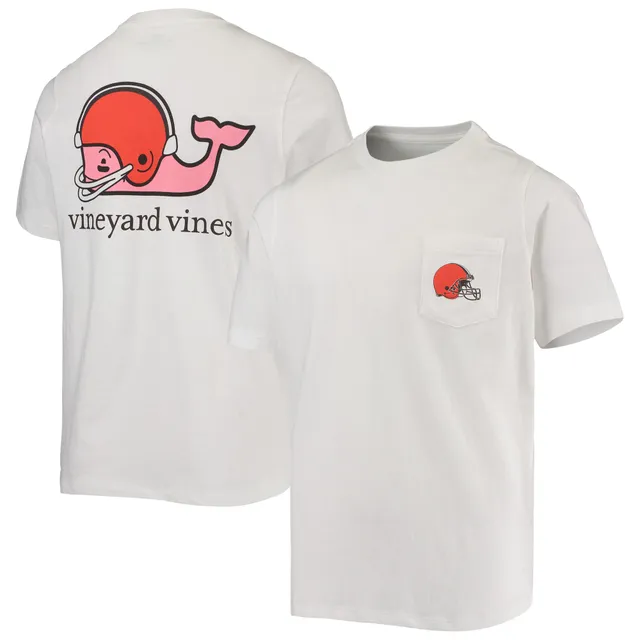 Men's Vineyard Vines White Philadelphia Eagles Team Whale Helmet T-Shirt