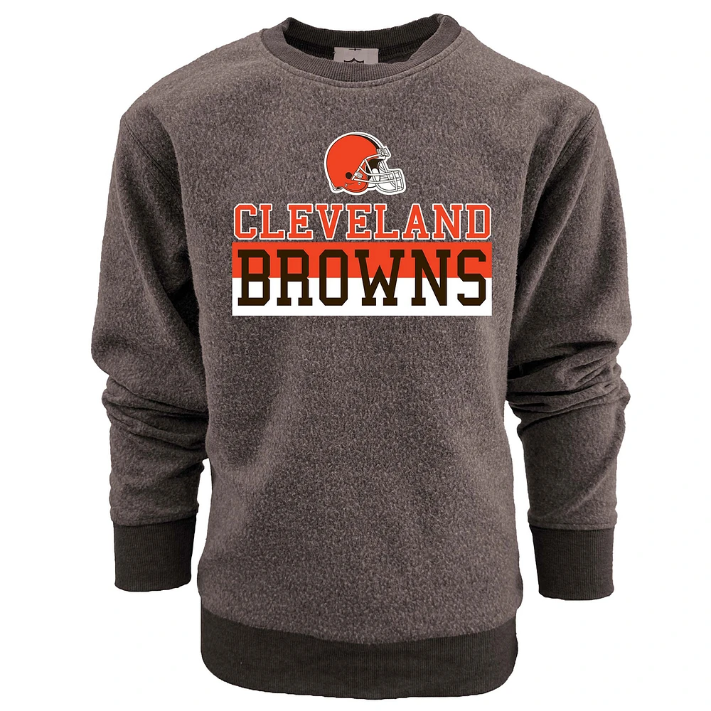 Sweat-shirt en polaire réversible pour jeunes Wes & Willy Brown des Cleveland Browns