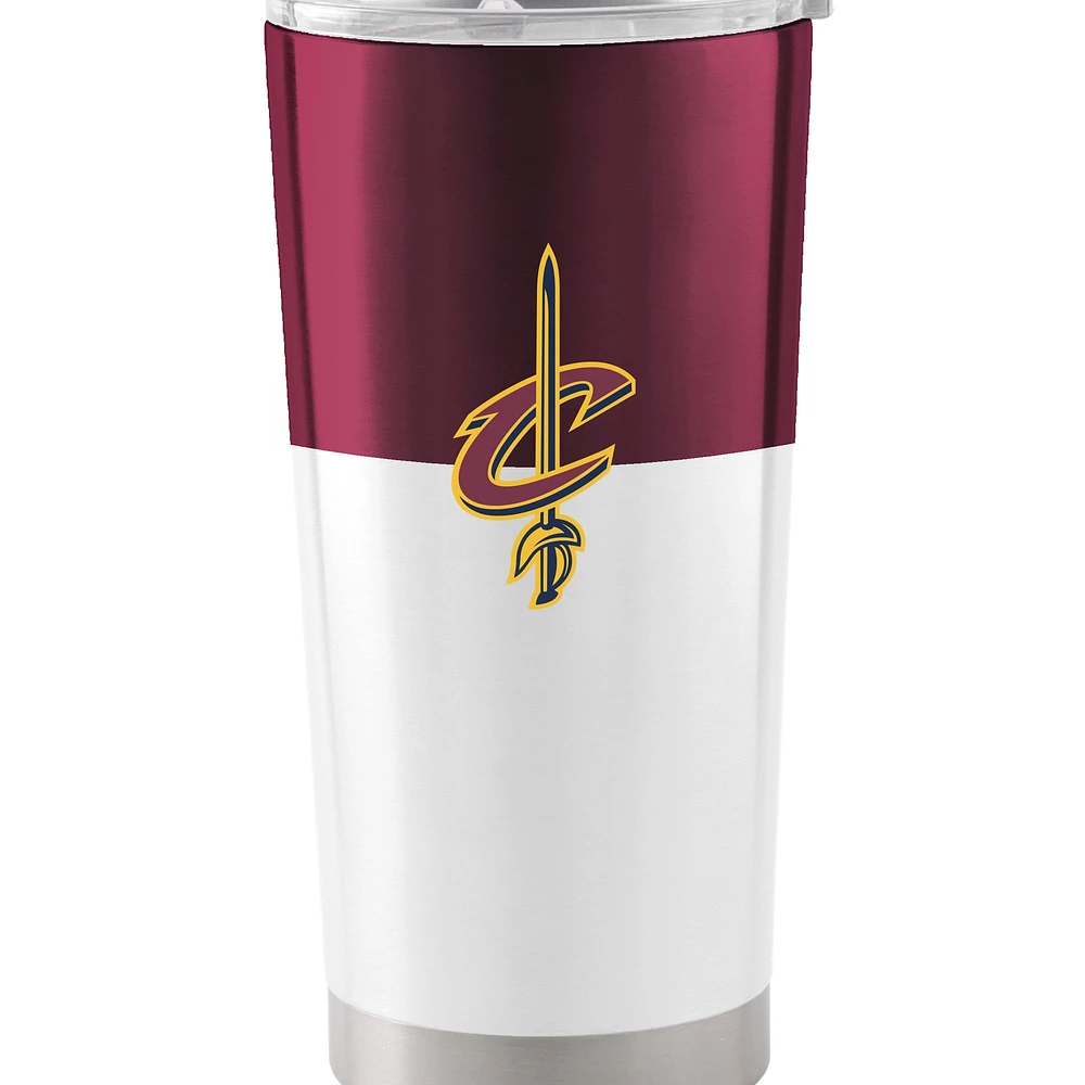 Cavaliers de Cleveland 20 oz. Gobelet en acier inoxydable à blocs de couleurs