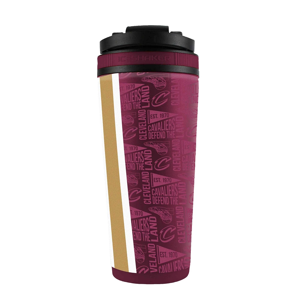 Bouteille shaker en acier inoxydable 4D de 26 oz des Cleveland Cavaliers