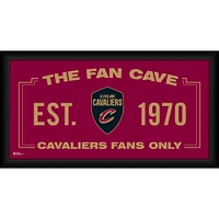 Collage encadré 10'' x 20'' Fan Cave des Cleveland Cavaliers