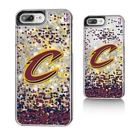 Coque pour iPhone 8 Plus/7 Plus/6 Plus à paillettes dorées Cleveland Cavaliers