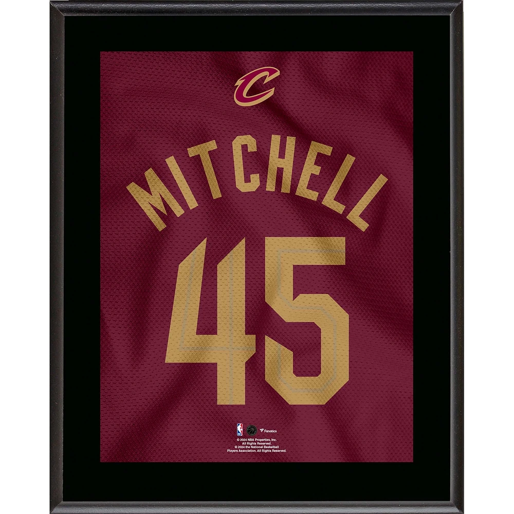 Donovan Mitchell Cleveland Cavaliers 10.5" x 13" Jersey Number Sublimated Player Plaque