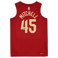 Maillot Nike Icon Swingman autographié par Donovan Mitchell des Cleveland Cavaliers