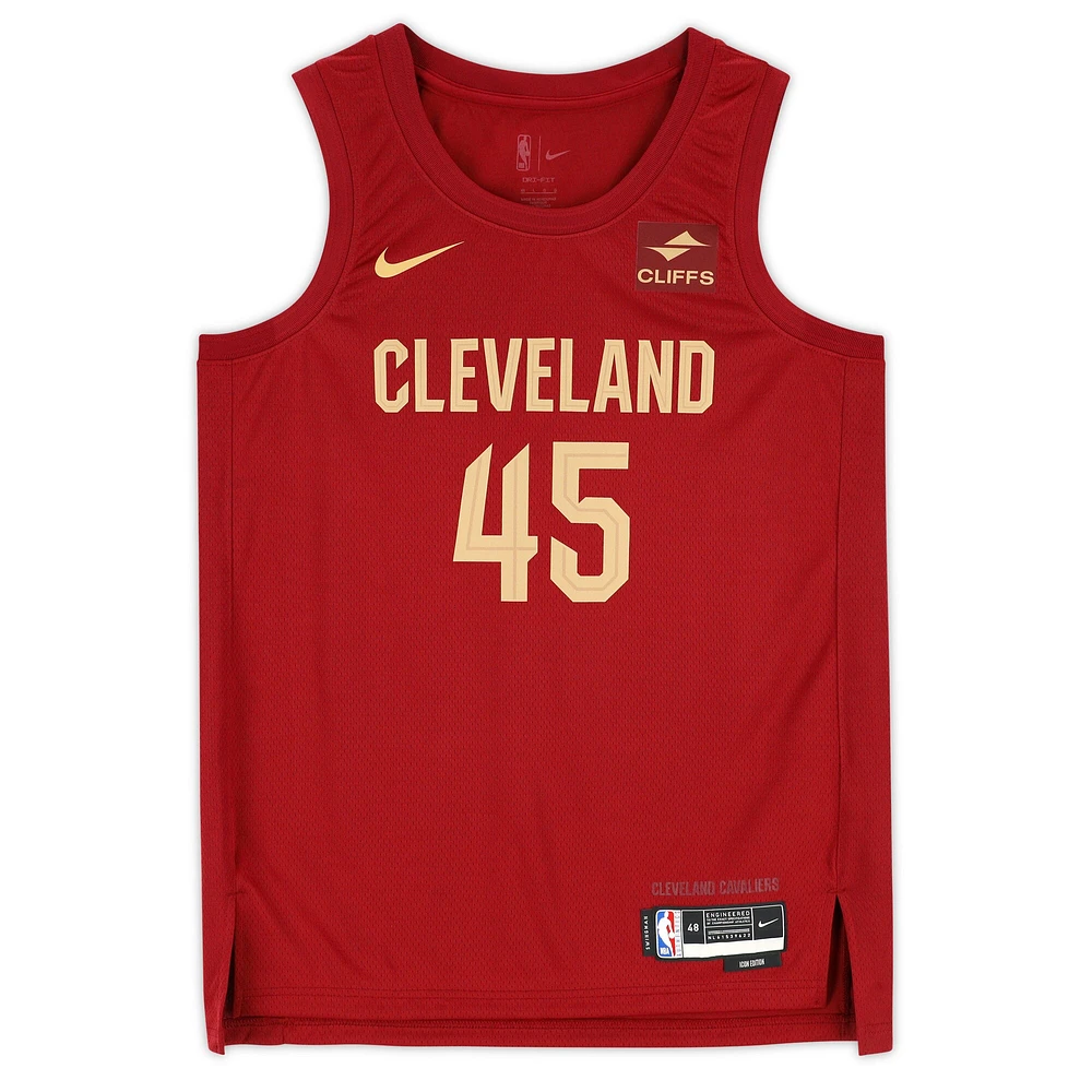 Maillot Nike Icon Swingman autographié par Donovan Mitchell des Cleveland Cavaliers