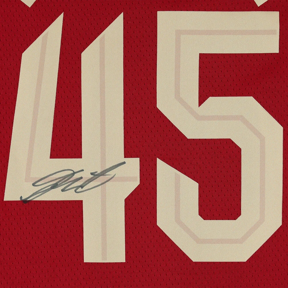 Maillot Nike Icon Swingman autographié par Donovan Mitchell des Cleveland Cavaliers