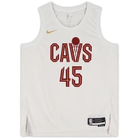 Maillot Nike Swingman blanc autographié par Donovan Mitchell des Cleveland Cavaliers 2022-2023 Association Edition