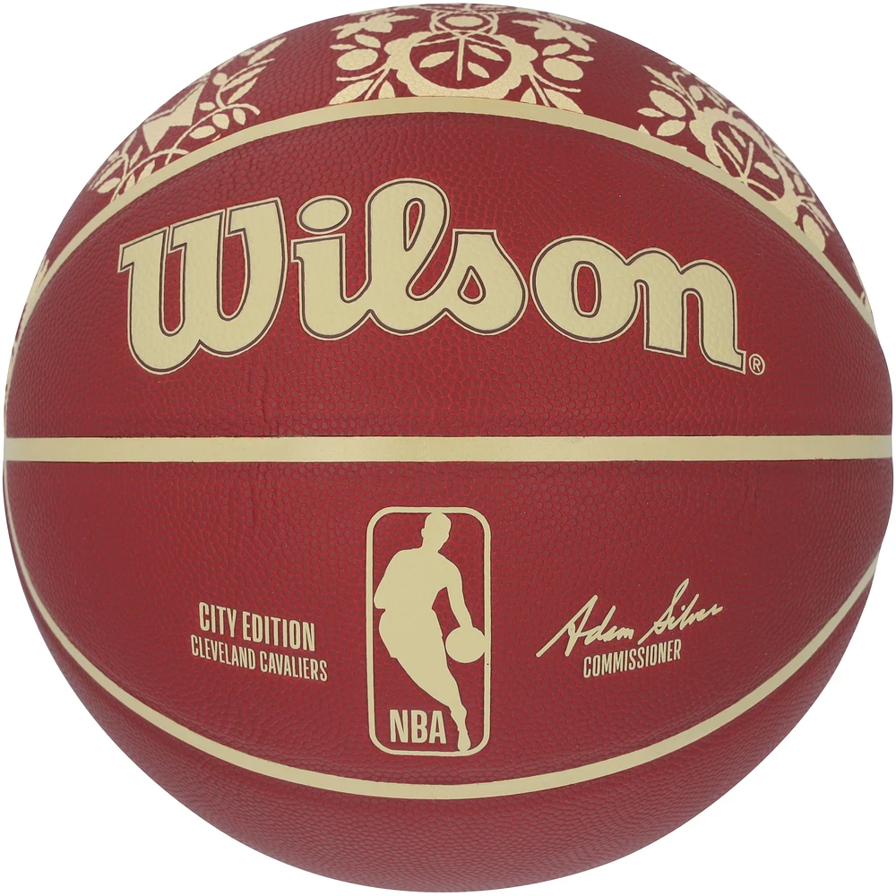 Donovan Mitchell Cleveland Cavaliers Autographed Wilson 2023-24 City Collector Basketball 