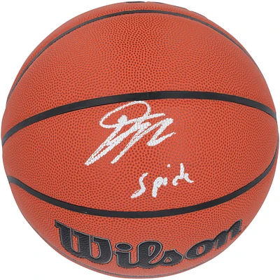 Ballon de basket-ball d'intérieur/extérieur Wilson Authentic Series autographié par Donovan Mitchell des Cleveland Cavaliers avec inscription « Spida »