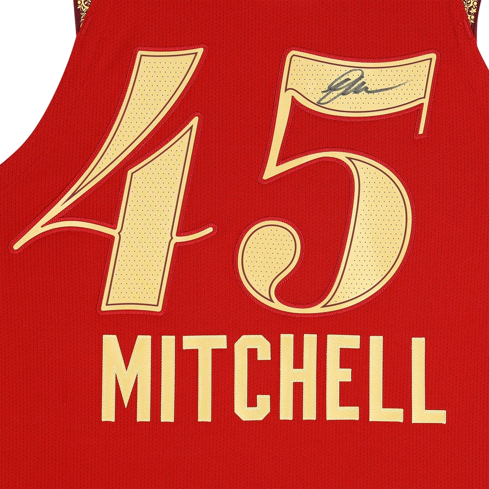 Maillot Nike City Edition Swingman 2023-24 signé Donovan Mitchell Cleveland Cavaliers