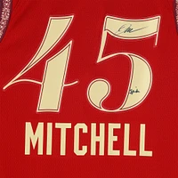 Donovan Mitchell Cleveland Cavaliers Autographed Wine Nike 2023-24 City Edition Swingman Jersey with "Spida" Inscription
