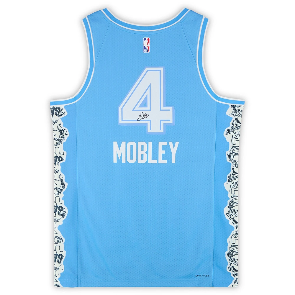 Evan Mobley Cleveland Cavaliers Autographed Nike Blue 2024-25 City Edition Swingman Jersey 