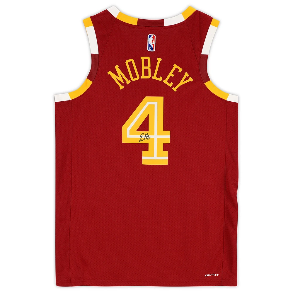 Evan Mobley Cleveland Cavaliers Autographed Nike Red 2021-22 Mixtape Swingman Jersey
