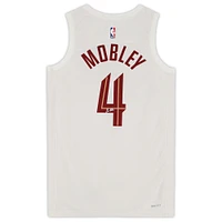 Maillot Swingman Nike blanc autographié par Evan Mobley des Cleveland Cavaliers 2022-2023