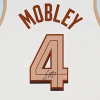 Maillot Swingman Nike City Edition 2022-23 blanc dédicacé par Evan Mobley des Cleveland Cavaliers