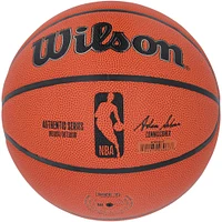 Ballon de basket-ball d'intérieur/extérieur Wilson Authentic Series autographié par Evan Mobley des Cleveland Cavaliers avec inscription « Let Em Know »