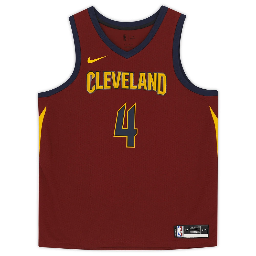 Evan Mobley Cleveland Cavaliers Autographed Wine Nike Swingman Jersey with "2021 #3 Pick" Inscription